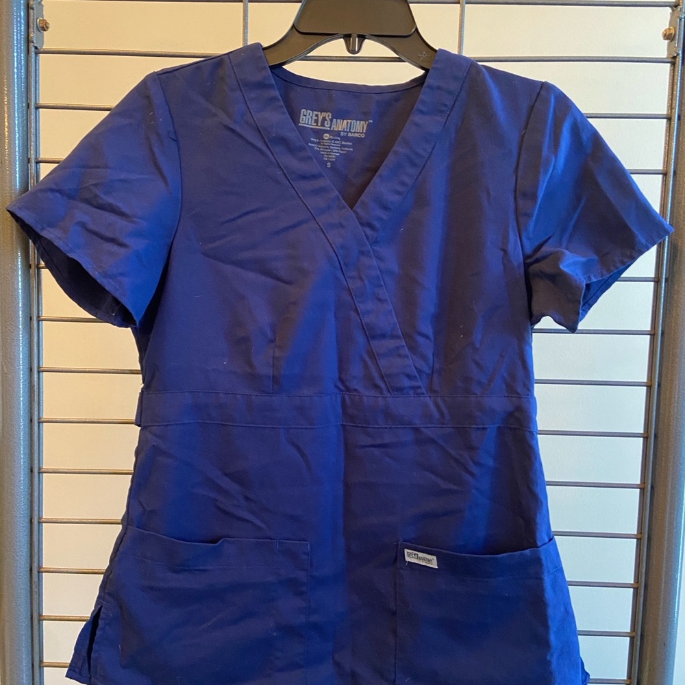 Barco Uniforms Navy Scrub Top